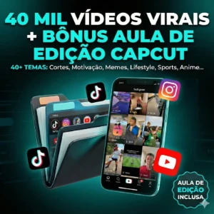 Pack Cortes Com Mais De +40.000 Vídeos Virais Editáveis 2026 - Artes e Templates Artes Canva