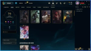 Conta Lol 2014 (3 Skins Vitoriosas e 70 Skins) - League of Legends