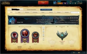 Conta LOL prata 1, 105 skins 10 pages de runa - League of Legends
