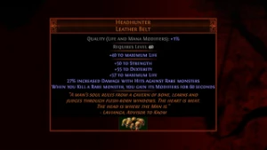 Headhunter - Path of Exile - Liga Atual (Sanctum)
