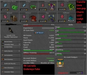 MASTER SORCERER - BELOBRA - Tibia