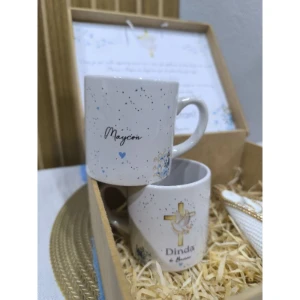 Kit Canecas ou Xícaras e Caixa MDF 24 cm - Artesanato e Personalizados
