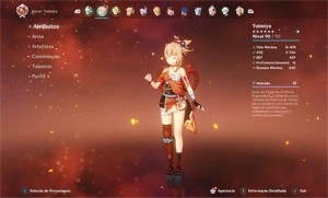 AR54 Eula + espadão 5* + Yoimiya + Jean C1 + Qiqi - Genshin Impact