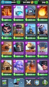 CONTA CLASH ROYALE LVL 11
