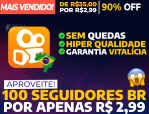[Promoção] 100 Seguidores Brasileiros KWAI por R$ 2,99 - Redes Sociais