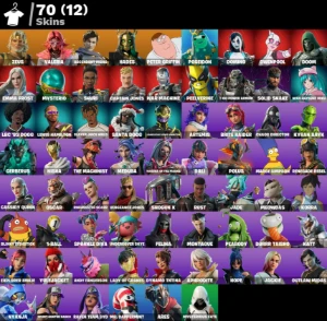 Conta Fortnite | 70 Skins | Domino | Entrega automática!