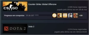 CONTA STEAM -CSGO/DOTA- 2500 HORAS - Counter Strike