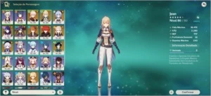 Conta AR57 19 Personagens 5 Estrelas e 9 Armas 5 Estrelas - Genshin Impact