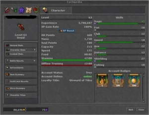 RP 148/ ek 78 / Ed 63 Gentebra + varios makers outros serv - Tibia