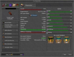 RP 148/ ek 78 / Ed 63 Gentebra + varios makers outros serv - Tibia