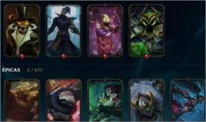 Conta LOL Plat4 + 2 skin Ultimate,55 skins, +107 Campeões - League of Legends