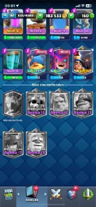 conta clash royale lvl 11 - pirotécnica + cavaleiro evo e +