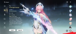 Conta única de wuthering waves com diversos personagens