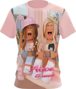 Camiseta Camisa ROBLOX Infantil e Adulto