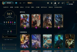 Conta Lol Full Acesso| Lv 780 | Todos Os Campeões |367 Skins - League of Legends