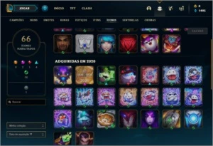 Conta platina 4 com 4 skins e 26 champs - League of Legends LOL