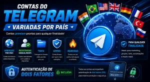 📦Pack (10 Contas de Telegram) IP Misto
