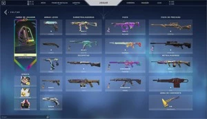 Conta de Valorant/LoL com varias skins