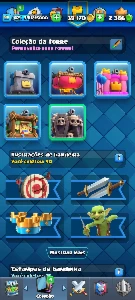 Clash Royale nível 42 com 8 evoluções e algumas elite.