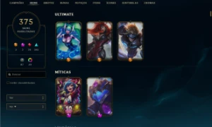 conta 375 skins todos champs/conta valorant com skins