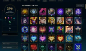 conta 375 skins todos champs/conta valorant com skins - League of Legends LOL