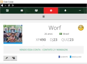Vendo Conta Club Cooee - Level 490 - Coroa 2016 - Colar 2016 - Outros