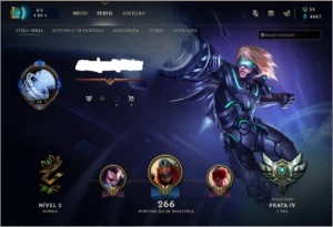 Conta League of Legends Prata IV LOL