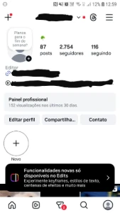 Vende se conta instagram 2.7k de seguidores - Social Media