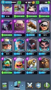 Conta Clash Royale 10 lendárias/arena 10