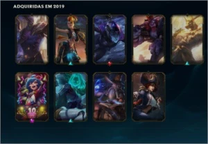 CONTA LEAGUE OF LEGENDS, OURO 2, SKINS e CAMPEÕES LOL