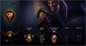 CONTA LEAGUE OF LEGENDS, OURO 2, SKINS e CAMPEÕES LOL