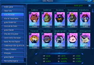 Conta LA-Omega com Susa U - Digimon Masters Online DMO