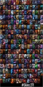 vendo conta diamante 5 com mais de 271 skins - League of Legends LOL