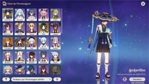 Cont genshin impact (xiao childe mona qiqi andarilho/wandere