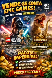 Vendo conta da epic games com 2 jogos