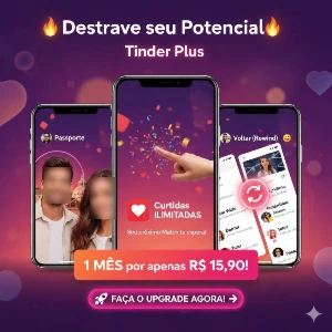 Tinder Plus 1 MÊS - Assinaturas e Premium