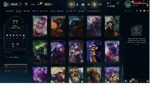 Conta league of legends (lol), full champs, 77 skin