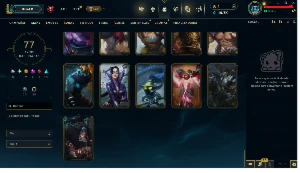 Conta league of legends (lol), full champs, 77 skin
