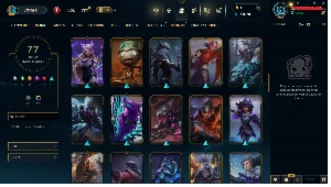 Conta league of legends (lol), full champs, 77 skin