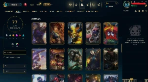 Conta league of legends (lol), full champs, 77 skin