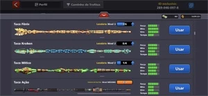 Conta 8 Ball Pool, com 17 lendárias e vip esmeralda
