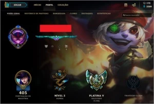 Conta Lol - Skins Raras - Platina Solo e Flex - League of Legends