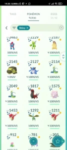 Lvl 39 Acc / 316 Shiny/ 32 Shundo / 54 Hundo - Pokemon GO