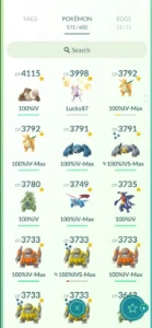 Lvl 39 Acc / 316 Shiny/ 32 Shundo / 54 Hundo - Pokemon GO