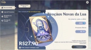 Diluc + Klee + 2x Arma 5* (Túmulo do Lobo + Oração) +10kgema - Genshin Impact