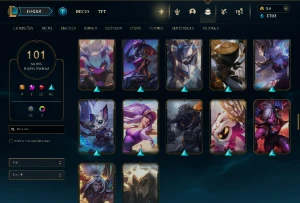 Fullacesso - Conta De 2017 - 101 Skins - Level 309 - 130 Cam - League of Legends LOL