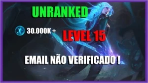 CONTA SMURF LV 15 30K DE ESSENCIA AZUL EMAIL NÃO CONFIRMADO - League of Legends LOL