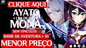 🌟Genshin Impact conta com ayato+arma dele +mona✨