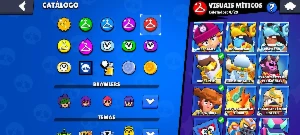 Conta Brawl Stars com 66k de troféu