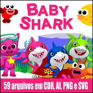 Pack 59 Baby Shark Vetores Cdr Ai Png Svg Download